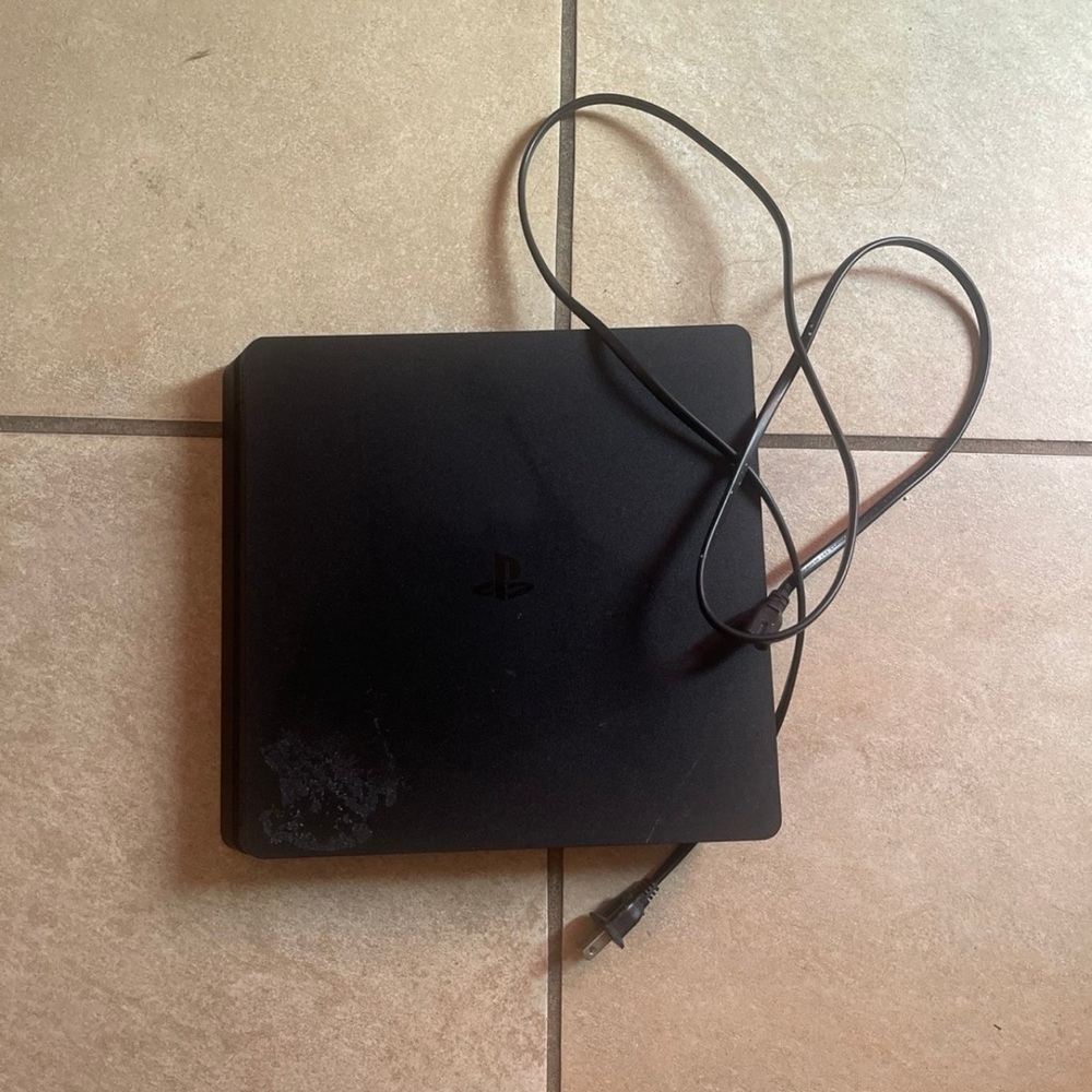 PS4 Black Gaming Console with Power Cord